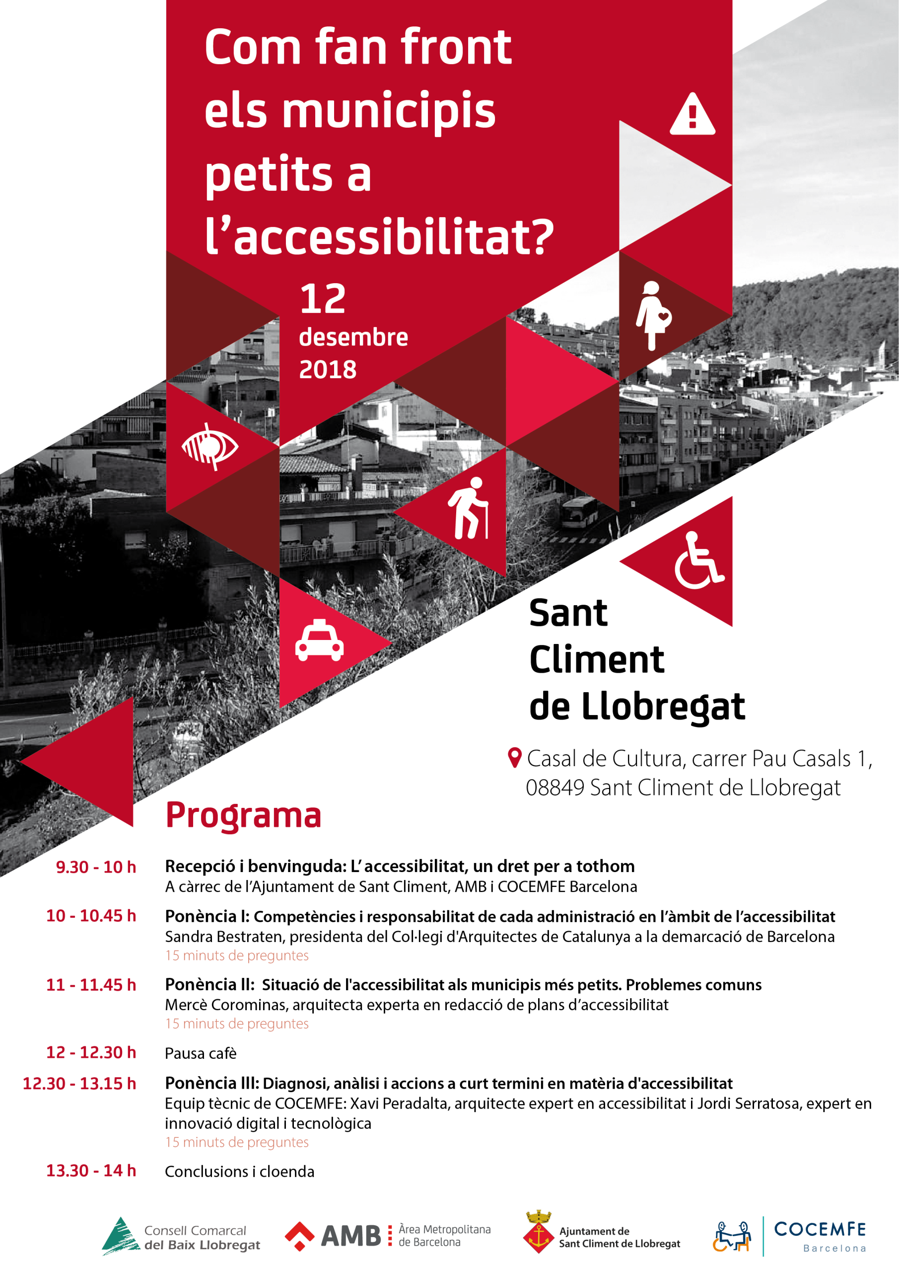 “Com fan front els municipis petits a l’accessibilitat?”, jornada per analitzar reptes i accions per impulsar l’accessibilitat universal